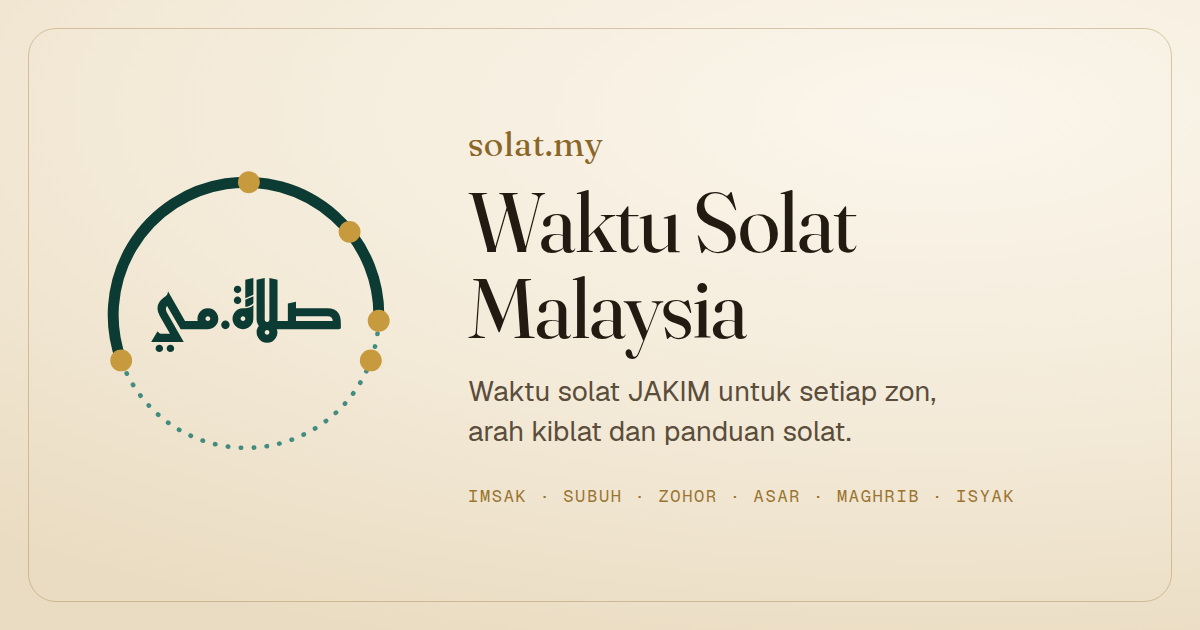 Waktu Solat Perak 2026 | solat.my